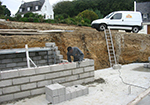 Réalisation des fondations à Brinon-sur-Beuvron